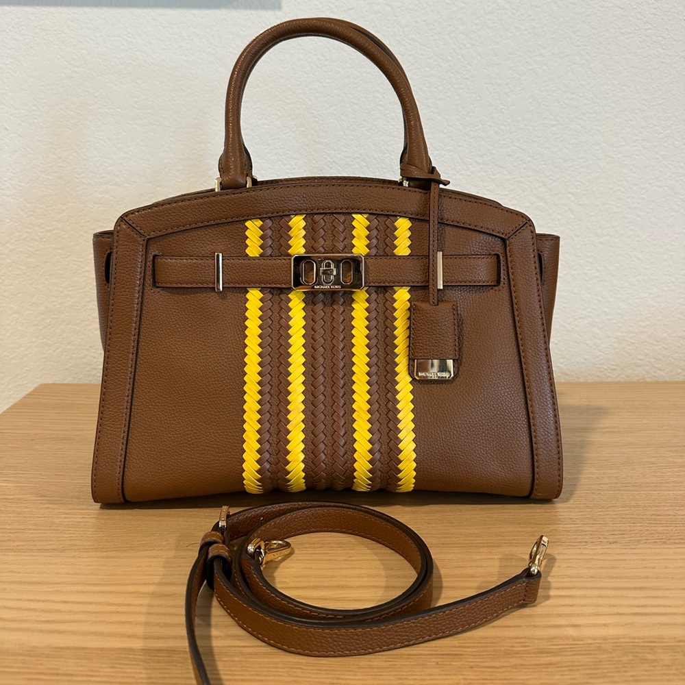 Michael Kors grained leather bag.